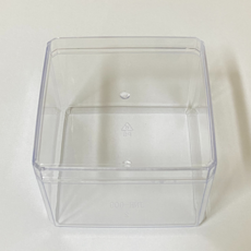 플라스틱 보틀케이크 티라미수 정사각 소형용기 + 뚜껑포함 325ml, 1개입, 1개