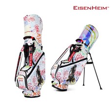 아이젠하임[EISENHEIM] 휠 스탠드 골프백 국내 유일 특허 제품, 리키 화이트