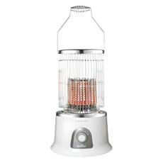 퀸센스 원통형 하이라이트 전기히터, QSH-H10B, 화이트