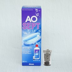 AOSEPT 에이오셉 플러스 렌즈 세정액 + 전용 렌즈 세척 케이스, 1개, 360ml