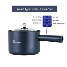 110V 220V 밥솥 다기능 전기 난방 냄비 기숙사 요리 비 스틱 쿠커 가정용 1 8L, smart type blue1, AU, 110 voltage