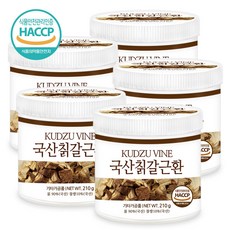 푸른들판 국내산 칡환 갈근환 haccp 인증, 210g, 5개