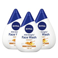 NIVEA Face Wash Milk Delights Honey 니베아 페이스워시 밀크 딜라이트 허니 3팩