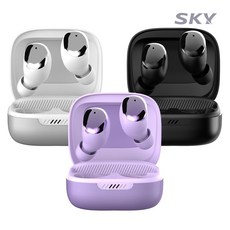 SKY 핏 버즈 TWS 블루투스 5.4 무선이어폰, IM-A25, 플라티나 실버