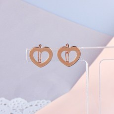 14k하트원터치귀걸이