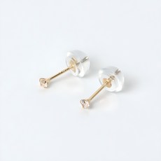 전체 14K 큐빅귀걸이 1쌍