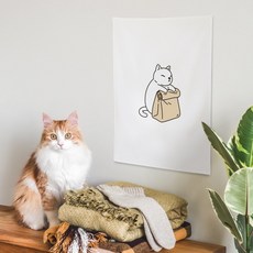 무냥 고양이 패브릭 포스터, 뭐냥