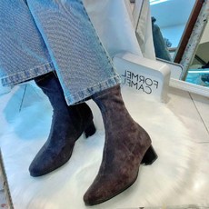 [현대백화점][포멜카멜레] 데일리 스판 기모 앵클부츠 FGW1F1SA011G2