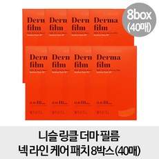 니슬 [넥 8박스] 링클 더마 필름 넥 라인 케어 패치 40매(8박스), 1개, 1개