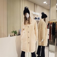 EGOIST NC02 테디베어 롱 인조무스탕 EK4TM504