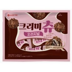 고소한 땅콩 쫄깃한 찰떡 부드러운 초코크림이 한번에 롯데 가나 크리미츄 (176G), 1개, 176g