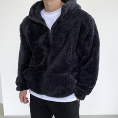 빠델 남녀공용 양면 양털 후리스 집업 뽀글이 자켓