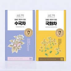 수국차 100T+국화차 100T 티백 사무실 쌍계 티박스