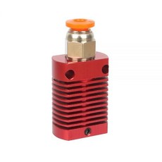 MK8 조립 압출기 핫 엔드 키트 엔더 3 CR-10 프린터용 1.75mm 0.4mm 노즐 알루미늄 히팅 블록 3D 프린터 액세서리, [05]Heatsink Connector, 1개