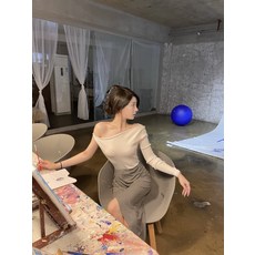 골지슬림언발니트