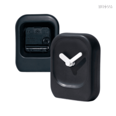 비믹스 시계 화이트 블랙세라믹 반광 모던 탁상시계 10x13x4cm