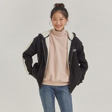 스파오 라인 배색 보아퍼 후드 집업_SPMZ94TG32