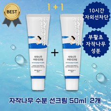 [1+1 기획] 라운드랩 자작나무 수분 선크림 50ml (SPF 50+ PA++++) 데일리 수분 부활초 10시간 자외선 차단 자작나무 수분 선크림 50ml x 2개 상품 이미지