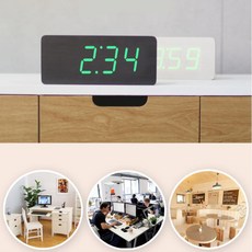 원목스탠드시계