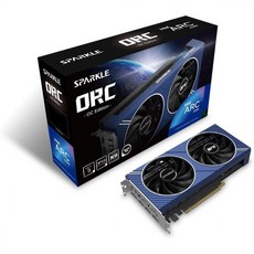 Sparkle Intel Arc A770 Titan OC Edition 16GB GDDR6 ThermalSync Torne Cooling Axial Fan Metal Backp, A580 Orc, 1개