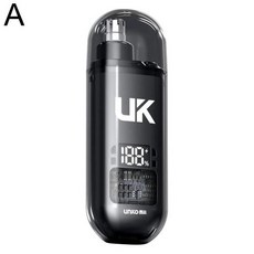 남성용 휴대용 전기 코 헤어 USB 충전 귀 눈썹 충전식 무통 세트, A