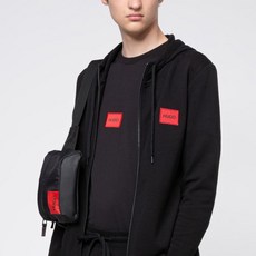 HUGO BOSS Ripstop-nylon belt bag with contrast logo patch Kombinat RS_Bumbag s 50437459 Black