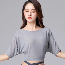 밸리 댄스복 의상 스커트 라인 상의 하의 세트 소품 운동 의류 탑 2023 새 옷 동양 드레스 섹시한 메쉬 여름, 없음