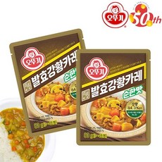 오뚜기 백세발효강황카레 순한맛80g x40개, 단품
