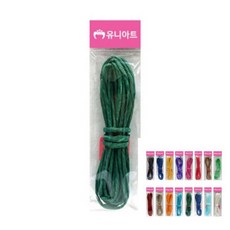 칼라지끈 4MM 초록 1개입 가방 지끈공예, 1개