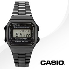 [CASIO] 카시오 A168WGG-1A 남성 메탈 그레이크롬도금 손목시계