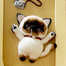 강아지양모펠트액자