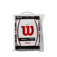 윌슨Wilson 프로 오버그립 12개 팩 블랙 원 사이즈168790, 12 Pack