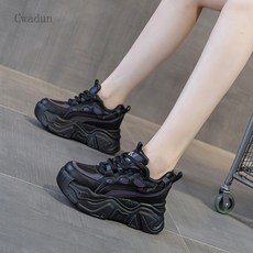 Cwadun 여성을위한 봄 캐주얼 인테리어 강화 아빠 신발 SDR3504