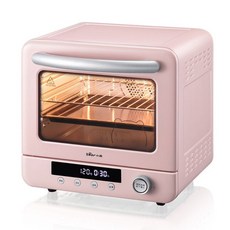 다용도 가정용 조식기 미니 오븐 전기 그릴 멀티쿠커 전기팬 일체형 핫포트 후라이팬, 분홍