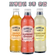 프랭클린 3종 혼합 오렌지자몽 4개 + 엘더플라워 4개 + 라즈베리 4개 275ml 12개, 1개