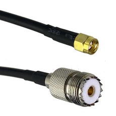 수 플러그 및 암 잭 스트레이트 커넥터 RF 점퍼 피그테일 케이블 RG316 RG58 UHF PL259 SO239 to SMA 6 인치 ~ 20m, 115) RG58 SO239 to SMA M 6M, 1개