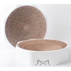 (70% 1+1 땡처리) 고양이 써클 라운드 스크래쳐 다용도 리필형 스크래쳐 2개세트(40cm), 화이트, 2개