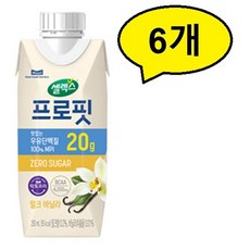 셀렉스 프로핏 우유단백질 드링크믹스 RTD 밀크 바닐라, 250ml, 6개