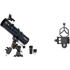 Celestron 3151 AstroMaster 130EQ MD 망원경 기본 스마트폰 어댑터 1.25