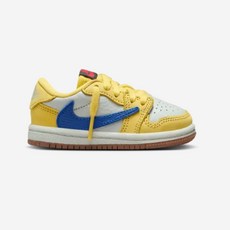 [국내매장판]나이키 운동화 런닝화 워킹화[APP EXCLUSIVE] TRAVIS SCOTT X JORDAN 1 LOW OG SP (TD) QS CANARY/RACER BLUE-L
