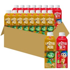 서울우유 내안의진짜 커피 + 딸기 (각9개씩 총18입), 18개, 280ml