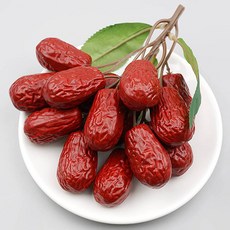 왕 대추 모형 한묶음 20cm 한송이 과일모형 음식모형 소품 장식 진열 주방 전시 데코 연출 꾸미기