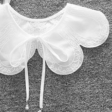 레이스 카라 케이프 K꽃잎레이스