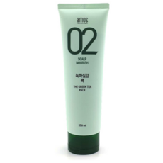 아모스 녹차실감 헤어 팩 (손세정제 50ml 증정), 1팩, 250ml