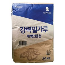 대한제분 강력밀가루 제빵전용분 20kg 코뿔소 강력분 빵 피자 업소용 대용량, 1개