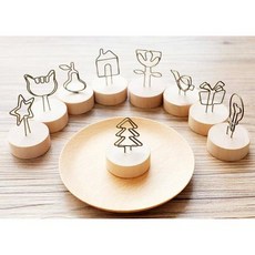인테리어 사진꽂이 명함꽂이 클립 10EA 사진클립, 랜덤