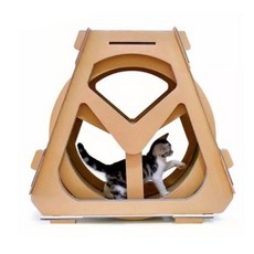 디펜코 고양이 휠 스크래쳐 캣 휠 대형 중형, 중형(61x29x58)