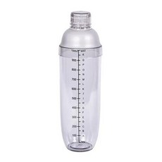 칵테일쉐이커 주조 300 700 1000ml 1PC 믹서 셰이크 플라스틱 핸드 500 기구 키트 칵테일 홈텐딩 바웨어 셰이커 쉐이커 홈 와인 컵 병 음료 바, 1개, 4) 1000ML