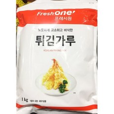 업소용 식당 식자재 재료 프레시원 튀김가루 1kg X10 탕수육 돈가스 두반장 찹쌀 맛소금, 1개