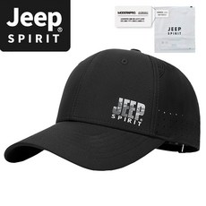 JEEP SPIRIT 스포츠 캐주얼 야구모자 CA0615 + 전용 포장, 블랙